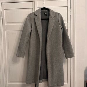 Grey Zara Overcoat
